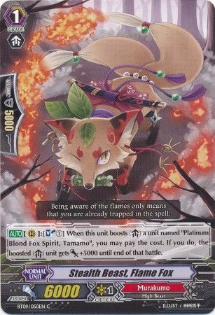 Stealth Beast Flame Fox BT09 050EN Common C Vol 9 Clash of the Knights Dragons Singles Stealth Beast Flame Fox BT09 050EN Common C Vol 9 Clash of the Knights Dragons Singles