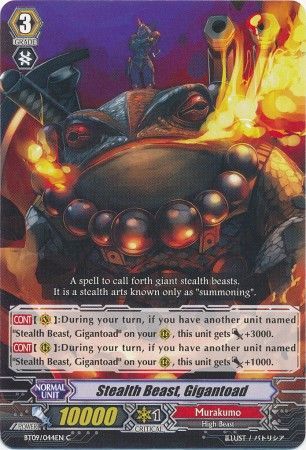 Stealth Beast Gigantoad BT09 044EN Common C Vol 9 Clash of the Knights Dragons Singles Stealth Beast Gigantoad BT09 044EN Common C Vol 9 Clash of the Knights Dragons Singles