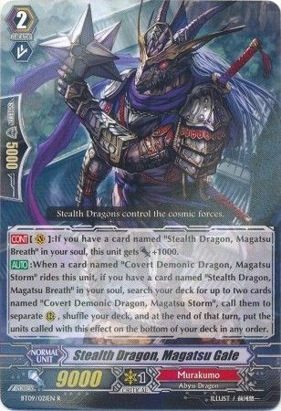 Stealth Dragon Magatsu Gale BT09 021EN Rare R Vol 9 Clash of the Knights Dragons Singles Stealth Dragon Magatsu Gale BT09 021EN Rare R Vol 9 Clash of the Knights Dragons Singles