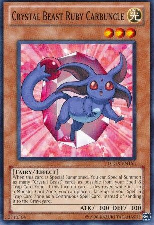 Crystal Beast Ruby Carbuncle LCGX EN155 Common Unlimited Legendary Collection 2 Unlimited Singles Crystal Beast Ruby Carbuncle LCGX EN155 Common Unlimited Legendary Collection 2 Unlimited Singles