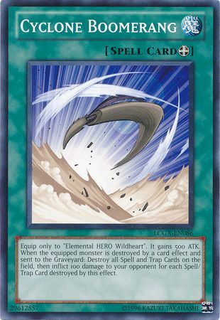 Cyclone Boomerang LCGX EN086 Common Unlimited Legendary Collection 2 Unlimited Singles Cyclone Boomerang LCGX EN086 Common Unlimited Legendary Collection 2 Unlimited Singles