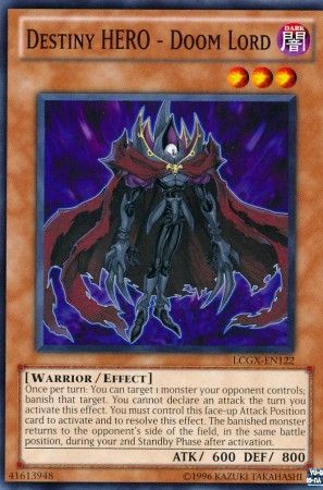 Destiny Hero Doom Lord LCGX EN122 Common Unlimited Destiny Hero Doom Lord LCGX EN122 Common Unlimited