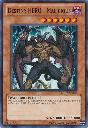Destiny Hero Malicious LCGX EN132 Common Unlimited Destiny Hero Malicious LCGX EN132 Common Unlimited