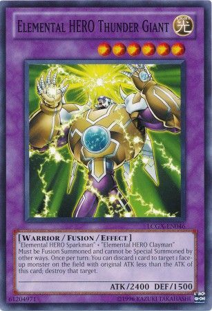 Elemental Hero Thunder Giant LCGX EN046 Common Unlimited Legendary Collection 2 Unlimited Singles Elemental Hero Thunder Giant LCGX EN046 Common Unlimited Legendary Collection 2 Unlimited Singles