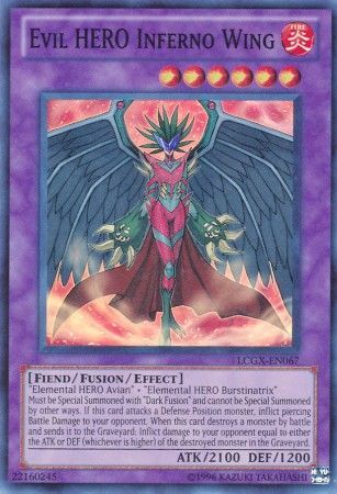 Evil Hero Inferno Wing - LCGX-EN067 - Super Rare Unlimited