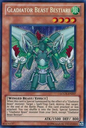 Gladiator Beast Bestiari LCGX EN237 Secret Rare Unlimited Legendary Collection 2 Unlimited Singles Gladiator Beast Bestiari LCGX EN237 Secret Rare Unlimited Legendary Collection 2 Unlimited Singles
