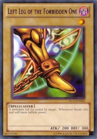 Left Leg of the Forbidden One DL11 EN003 Rare Yu Gi Oh Promo Cards Left Leg of the Forbidden One DL11 EN003 Rare Yu Gi Oh Promo Cards