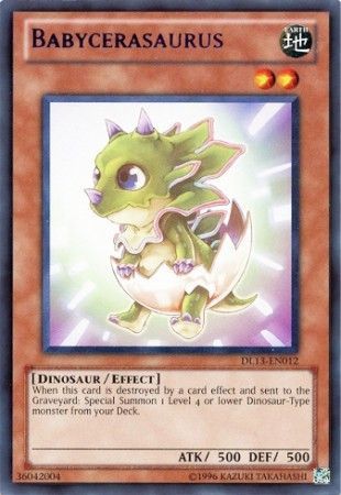 Babycerasaurus DL13 EN012 Rare Yu Gi Oh Promo Cards Babycerasaurus DL13 EN012 Rare Yu Gi Oh Promo Cards