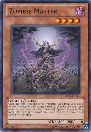 Zombie Master TU06 EN006 Rare Turbo Pack 6 TU06 Zombie Master TU06 EN006 Rare Turbo Pack 6 TU06