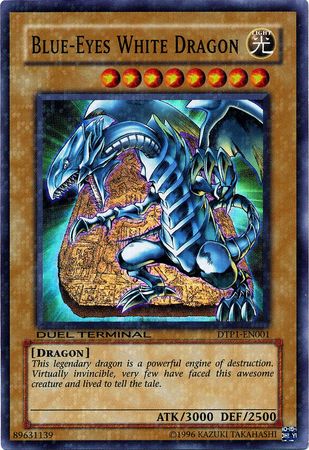 Blue Eyes White Dragon DTP1 EN001 Super Parallel Rare Blue Eyes White Dragon DTP1 EN001 Super Parallel Rare