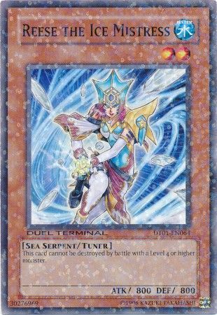 Reese the Ice Mistress DT01 EN064 Normal Parallel Rare Duel Terminal 1 DT01 Reese the Ice Mistress DT01 EN064 Normal Parallel Rare Duel Terminal 1 DT01