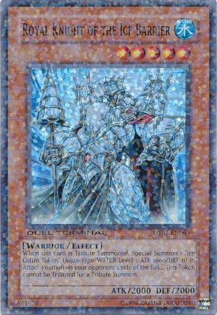 Royal Knight of the Ice Barrier DT01 EN065 Super Parallel Rare Royal Knight of the Ice Barrier DT01 EN065 Super Parallel Rare