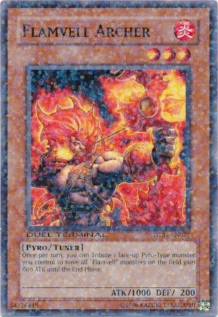 Flamvell Archer DT01 EN071 Duel Terminal 1 DT01 Flamvell Archer DT01 EN071 Duel Terminal 1 DT01