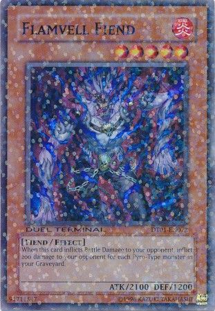 Flamvell Fiend DT01 EN072 Super Parallel Rare Duel Terminal 1 DT01 Flamvell Fiend DT01 EN072 Super Parallel Rare Duel Terminal 1 DT01