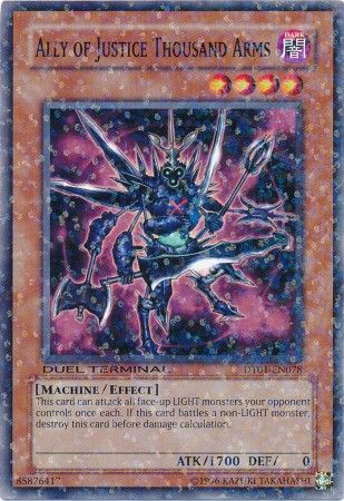 Ally of Justice Thousand Arms DT01 EN078 Normal Parallel Rare Duel Terminal 1 DT01 Ally of Justice Thousand Arms DT01 EN078 Normal Parallel Rare Duel Terminal 1 DT01