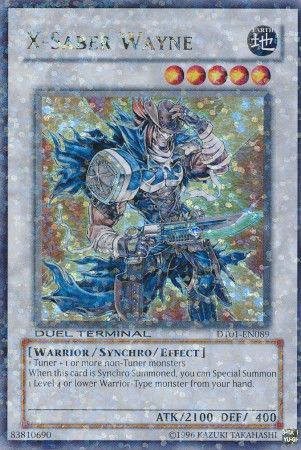 X Saber Wayne DT01 EN089 Ultra Parallel Rare Duel Terminal 1 DT01 X Saber Wayne DT01 EN089 Ultra Parallel Rare Duel Terminal 1 DT01