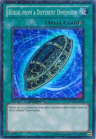 Yugioh Burial From A Different Dimension THSF-EN051 Super Rare 1st Edition 
