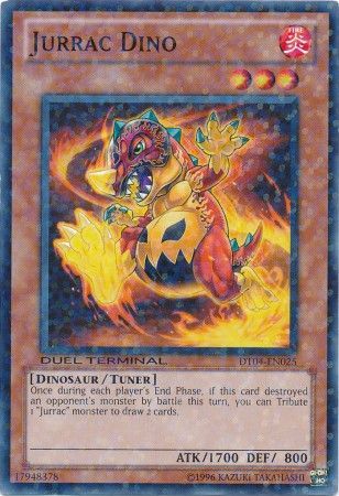 Jurrac Dino DT04 EN025 Normal Parallel Rare Duel Terminal 4 DT04 Jurrac Dino DT04 EN025 Normal Parallel Rare Duel Terminal 4 DT04