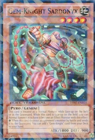 Gem Knight Sardonyx DT07 EN014 Normal Parallel Rare Duel Terminal 7 DT07 Gem Knight Sardonyx DT07 EN014 Normal Parallel Rare Duel Terminal 7 DT07