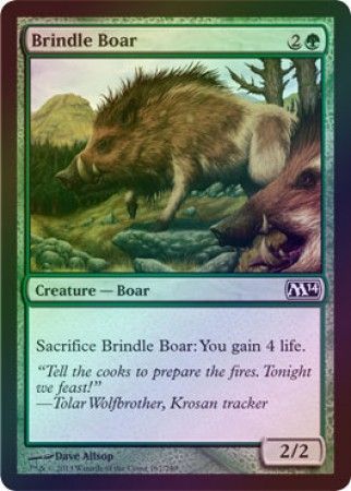 Brindle Boar Foil Magic 2014 M14 Foil Singles Brindle Boar Foil Magic 2014 M14 Foil Singles