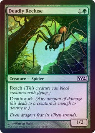 Deadly Recluse Foil Magic 2014 M14 Foil Singles Deadly Recluse Foil Magic 2014 M14 Foil Singles