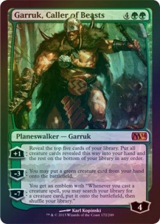 Garruk Caller of Beasts Foil Garruk Caller of Beasts Foil