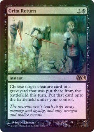 Grim Return Foil Magic 2014 M14 Foil Singles Grim Return Foil Magic 2014 M14 Foil Singles