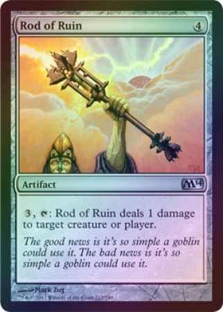 Rod of Ruin Foil Magic 2014 M14 Foil Singles Rod of Ruin Foil Magic 2014 M14 Foil Singles
