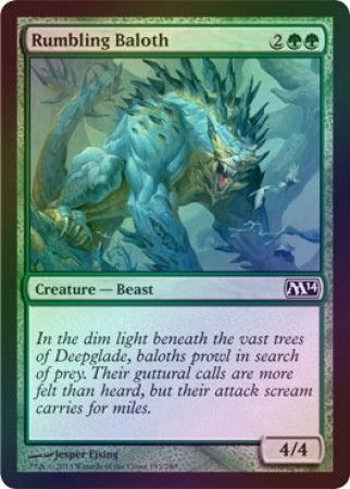 Rumbling Baloth Foil Magic 2014 M14 Foil Singles Rumbling Baloth Foil Magic 2014 M14 Foil Singles