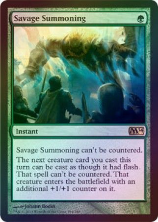 Savage Summoning Foil Savage Summoning Foil