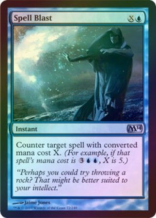 Spell Blast Foil Magic 2014 M14 Foil Singles Spell Blast Foil Magic 2014 M14 Foil Singles