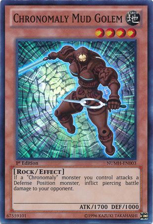 Chronomaly Mud Golem NUMH EN003 Super Rare 1st Edition Number Hunters 1st Edition Singles Chronomaly Mud Golem NUMH EN003 Super Rare 1st Edition Number Hunters 1st Edition Singles