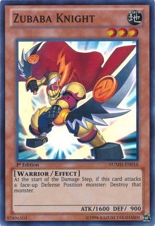 ZUBABA KNIGHT NUMH-EN016 1st EDITION 2013 SERIES SUPER RARE YTCG