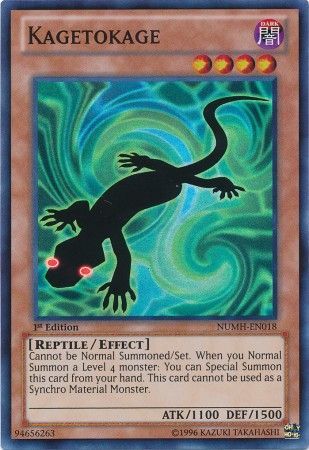 Kagetokage NUMH EN018 Super Rare 1st Edition Kagetokage NUMH EN018 Super Rare 1st Edition