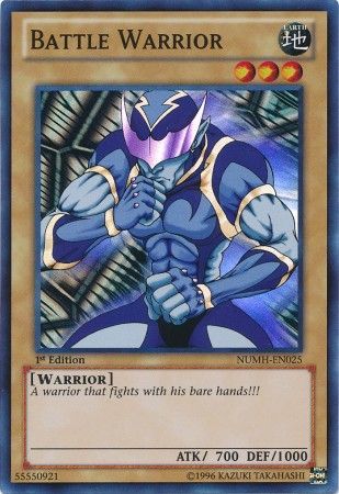 BATTLE WARRIOR NUMH-EN025 1st EDITION 2013 SERIES SUPER RARE YTCG