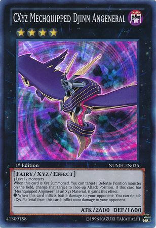 CXYZ MECHQUIPPED DJINN ANGENERAL NUMH-EN036 1st EDITION 2013 SERIES SUPER RARE YTCG