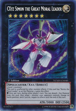 CXyz Simon the Great Moral Leader NUMH EN040 Secret Rare 1st Edition Number Hunters 1st Edition Singles CXyz Simon the Great Moral Leader NUMH EN040 Secret Rare 1st Edition Number Hunters 1st Edition Singles