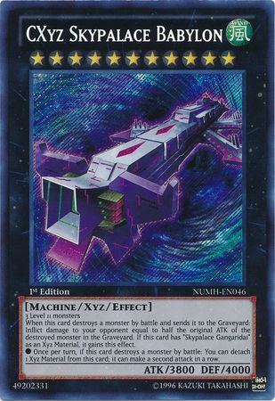 CXyz Skypalace Babylon NUMH EN046 Secret Rare 1st Edition Number Hunters 1st Edition Singles CXyz Skypalace Babylon NUMH EN046 Secret Rare 1st Edition Number Hunters 1st Edition Singles