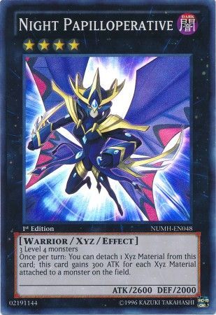 NIGHT PAPILLOPERATIVE NUMH-EN048 1st EDITION 2013 SERIES SUPER RARE YTCG