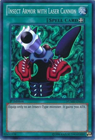 Insect Armor with Laser Cannon NUMH EN057 Super Rare 1st Edition Number Hunters 1st Edition Singles Insect Armor with Laser Cannon NUMH EN057 Super Rare 1st Edition Number Hunters 1st Edition Singles