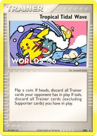 Tropical Tidal Wave 036 Worlds 06 Promo Pokemon Promo Cards Tropical Tidal Wave 036 Worlds 06 Promo Pokemon Promo Cards