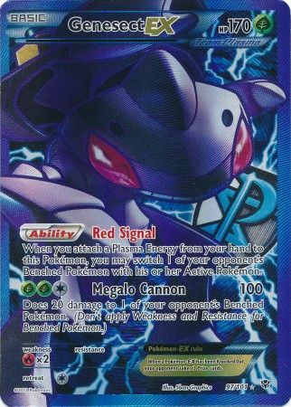 Genesect Ex 11/101 Explosion Plasma Pokemon Card Ultra Rare New French