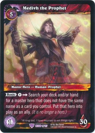 Medivh the Prophet 1 197 Epic Rare WOW Reign of Fire Medivh the Prophet 1 197 Epic Rare WOW Reign of Fire