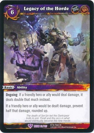 Legacy of the Horde 65 197 Epic Rare WOW Reign of Fire Legacy of the Horde 65 197 Epic Rare WOW Reign of Fire