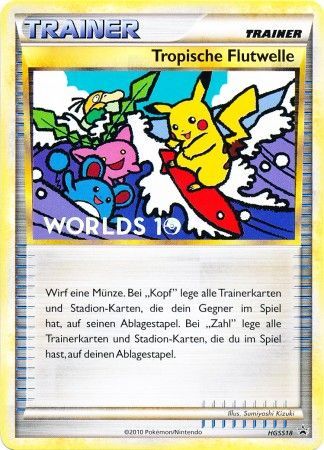 Tropical Tidal Wave Tropische Flutwelle HGSS18 German Worlds 2010 Promo Pokemon Heart Gold Soul Silver Promos Tropical Tidal Wave Tropische Flutwelle HGSS18 German Worlds 2010 Promo Pokemon Heart Gold Soul Silver Promos