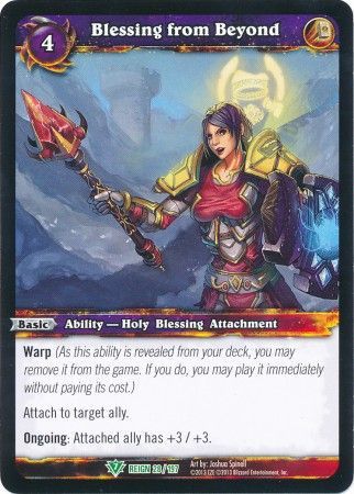 Blessing from Beyond 28 197 Uncommon WOW Reign of Fire Blessing from Beyond 28 197 Uncommon WOW Reign of Fire