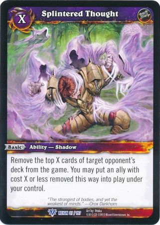 Splintered Thought 37 197 Rare WOW Reign of Fire Splintered Thought 37 197 Rare WOW Reign of Fire