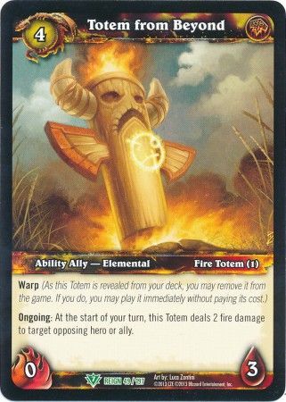 Totem from Beyond 49 197 Uncommon WOW Reign of Fire Totem from Beyond 49 197 Uncommon WOW Reign of Fire
