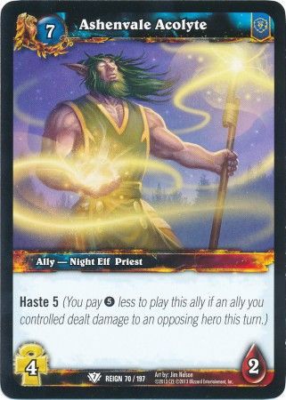 Ashenvale Acolyte 70 197 Common WOW Reign of Fire Ashenvale Acolyte 70 197 Common WOW Reign of Fire
