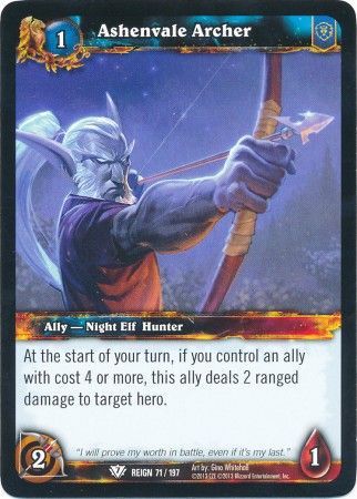Ashenvale Archer 71 197 Common WOW Reign of Fire Ashenvale Archer 71 197 Common WOW Reign of Fire